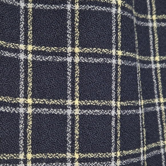 Pendleton Petite Navy Plaid Virgin Wool Skirt Size 12 - Picture 5 of 9